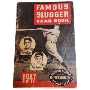 1947 Famous Slugger Yearbook Hillerich & Bradsby Stan Musial Mickey Vernon